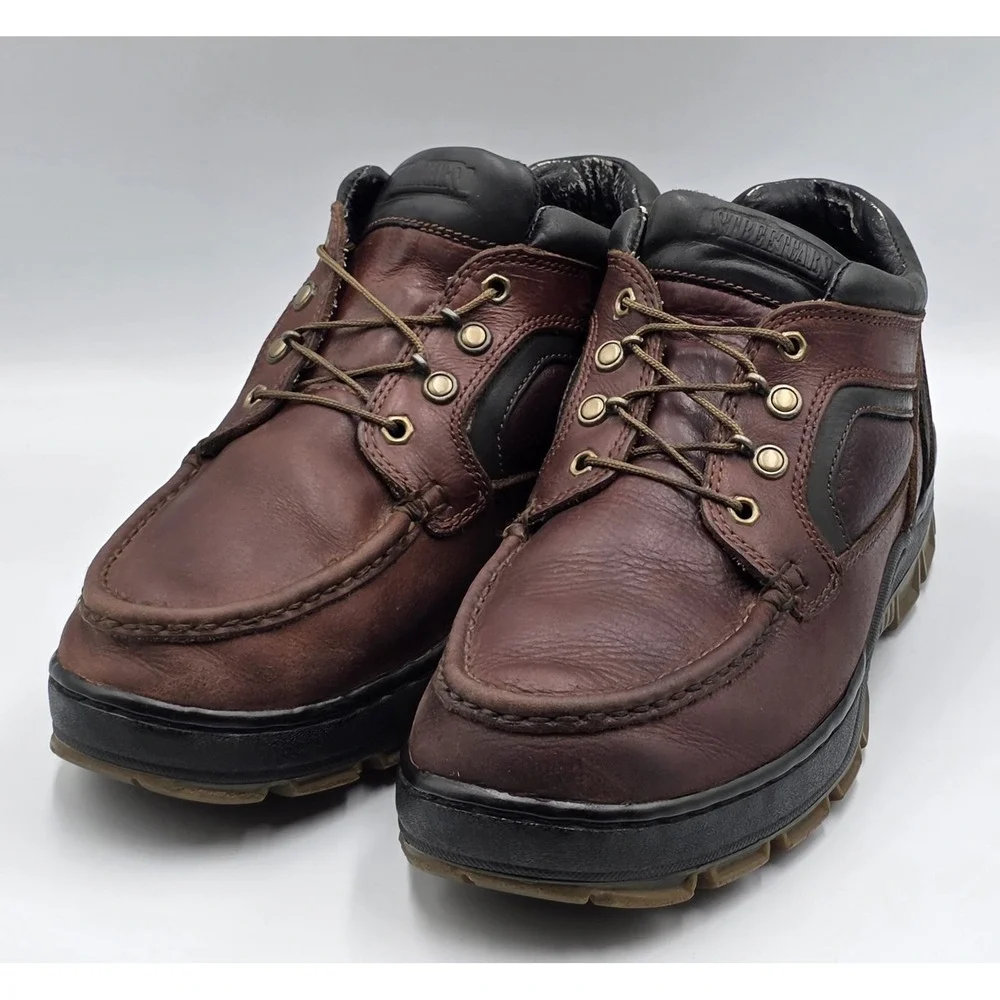 STREETCARS Women's Leather Lace-Up Brown Ankle‎ Boots Shoes Size 10.5